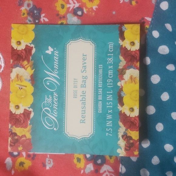 The Pioneer Woman reusable bag saver in Rose Ditsy  NWT!! - Picture 2 of 5